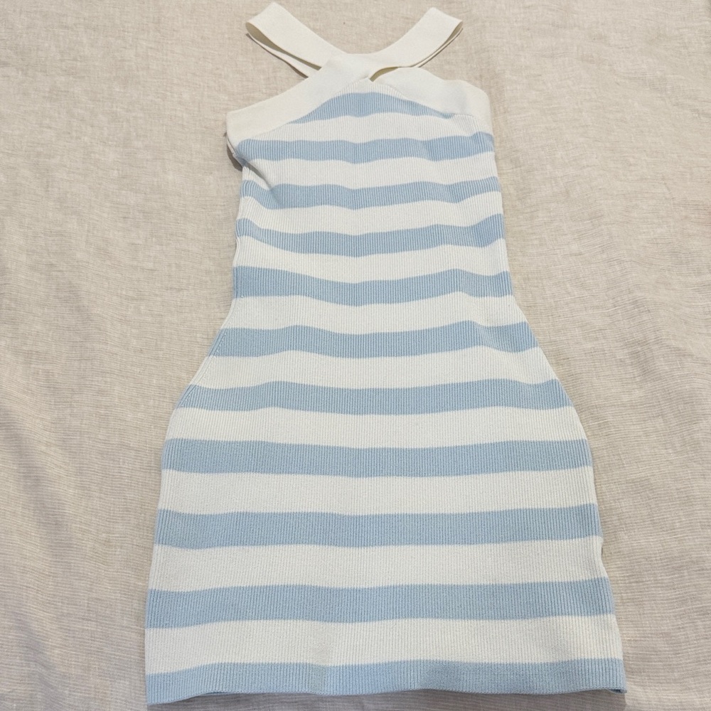 Aritzia (Babaton) Blue and White Striped Dress